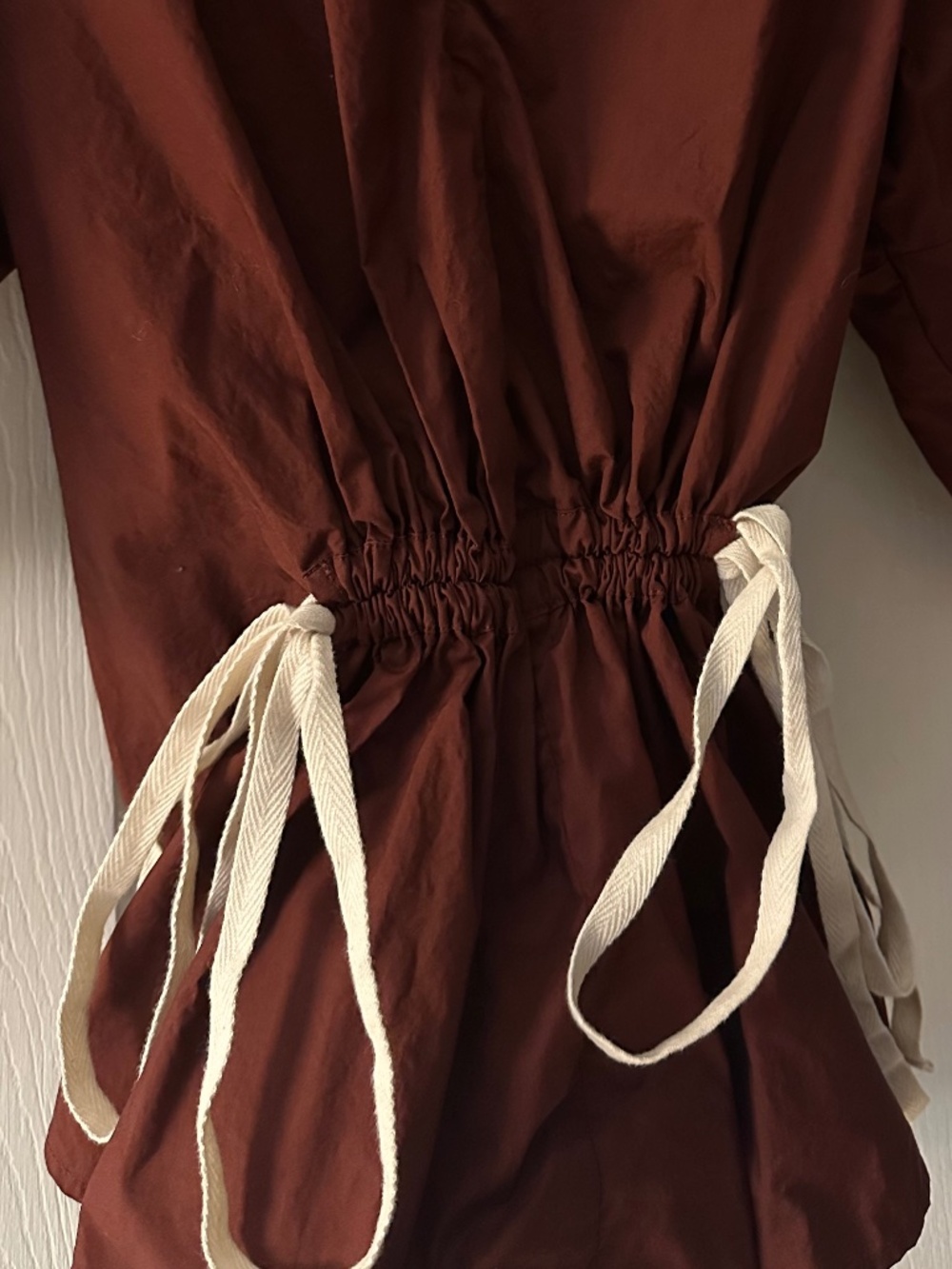 Banana Republic Poplin Tie Shirt with Bell Sleeves - Picture 3 of 4